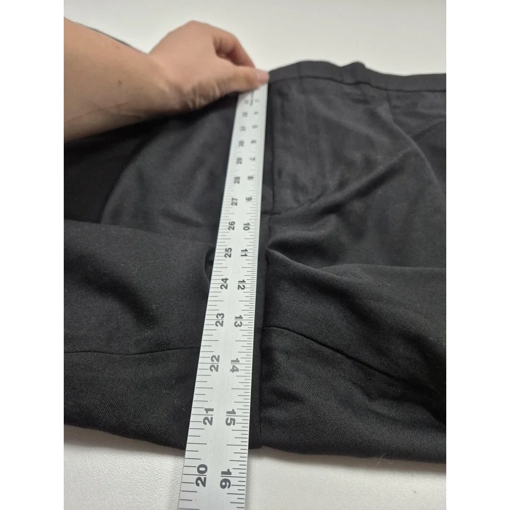 VTG Dress Pants Mens 42x36 Black Wool Pleated Tuxedo Side Stripe Unhemmed Formal